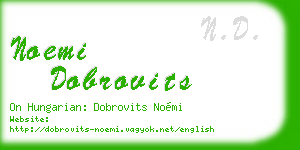 noemi dobrovits business card
